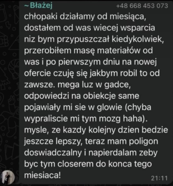 Pierwszy miesiąc na nowej ofercie