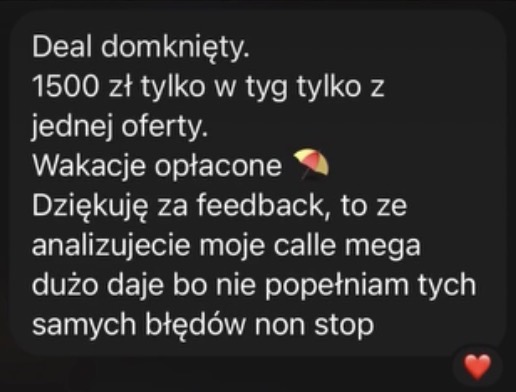 1500 zł w tydzień z jednej oferty